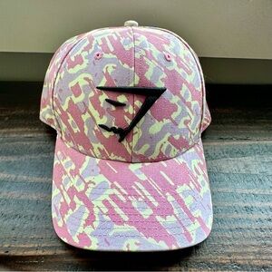 Gymshark Pink Camo Sharkhead Hat NWOT